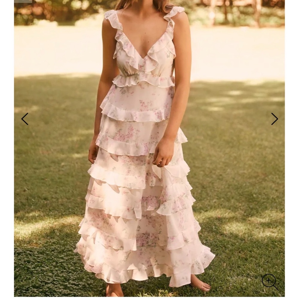 Ever New Ruffle MIDI Dress- 12 *Wedding Guest*